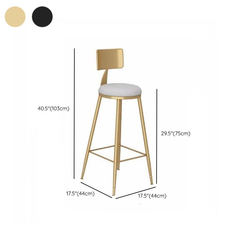 Modern Bar Table Set 1/3 Pieces Faux Marble Counter Table with Upholstered Stools