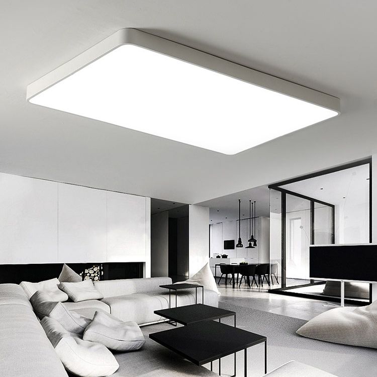 Metal Geometric Shade Flush Mount Llight Modern Style1 Head Flush Mount