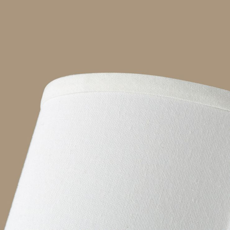 Lámpara de techo semiempotrada de tela rústica con montaje semiempotrado de flores