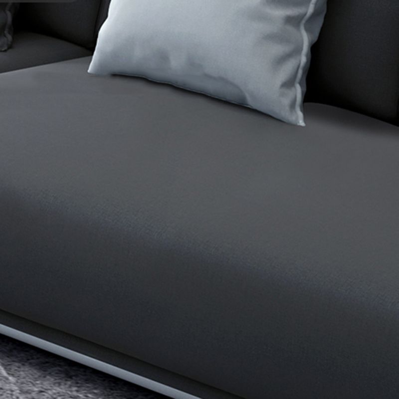 Scandinavian Velvet 3/4-seat Sectional Pillow Top Arm Sectional