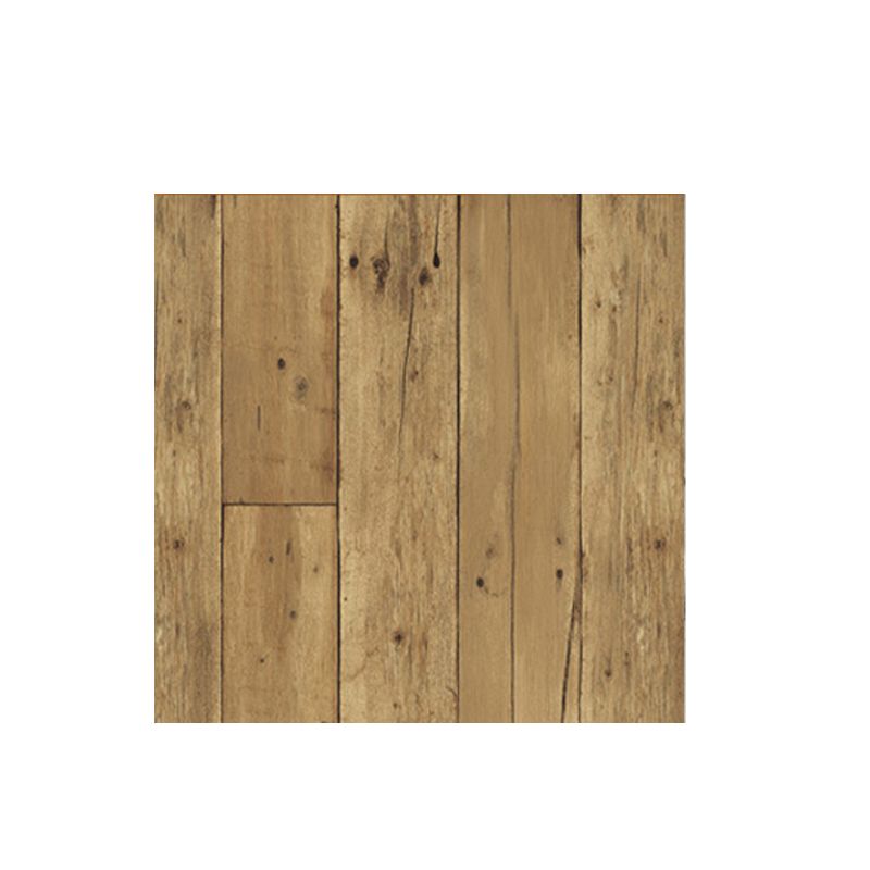 Stain Resistant Wood Wallpaper Roll Country Style PVC Wall Covering, 31' L x 20.5" W