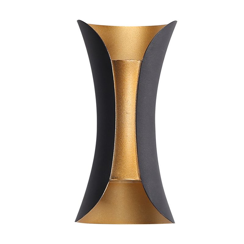 Aluminum Curved Wall Mounted Light Fixture Modern Style 2-Lights Sconce Lights