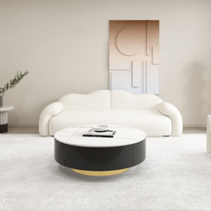 32.38" D Wool Sofa Modernism Pillow Top Arm Seating in White