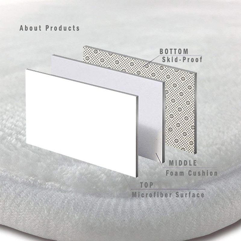 Black Modern Rug Polyester 3D Pumpkin Pattern Rug Washable Rug for Living Room