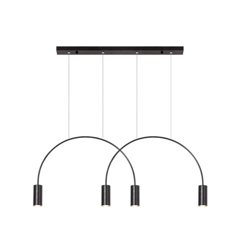 Aluminum 2 / 3 / 4 / 5 - Light Ceiling Light- Black / Gold Linear Kitchen Island Fixture