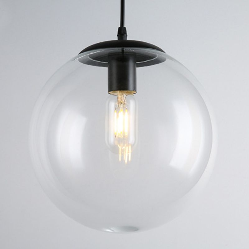 1 Light Spherical Pendant Lighting Modern simplicity Glass Pendant Ceiling Lights for Restaurant