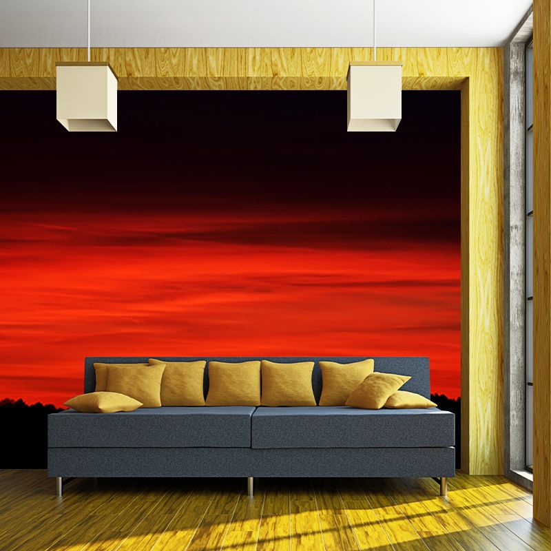 Photography Sky Landscape Mural Mildew Resistant Wall Decor for Bedroom