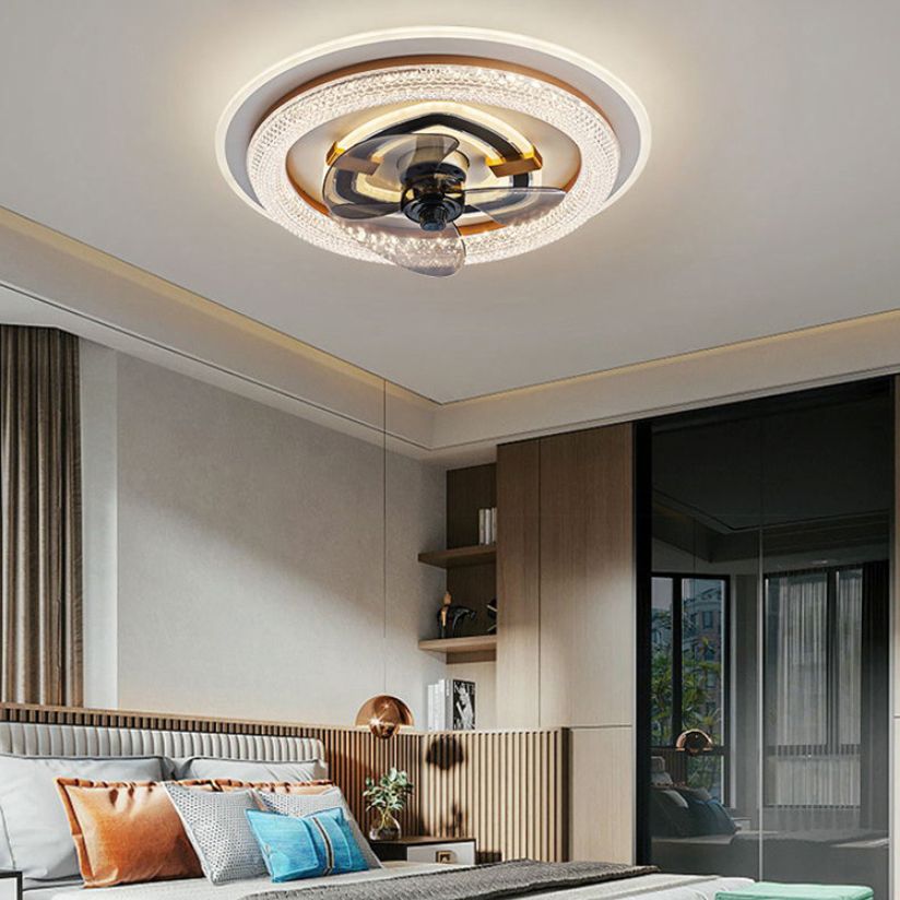 Weißer runde LED -LED -Leuchten nordische Acryl -Halbblöcke Deckenlampe für Esszimmer