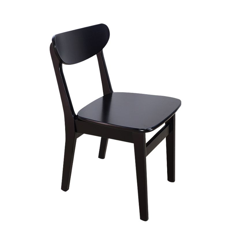 Silla auxiliar de comedor tapizada escandinava Silla de comedor con respaldo abierto