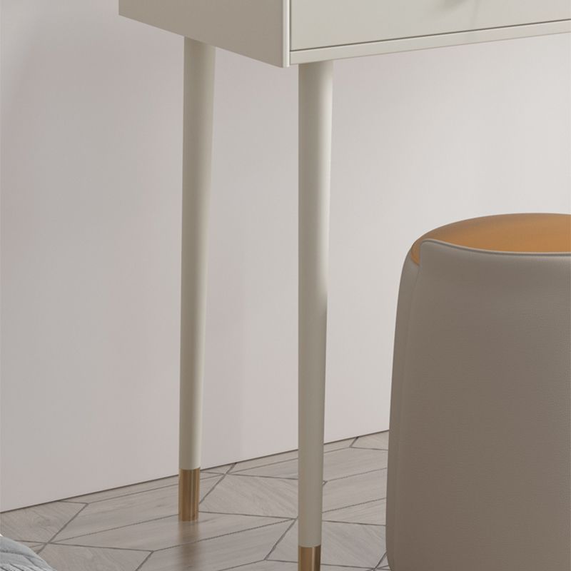 Bedroom Contemporary Storage Box 2-Drawer Cream Vanity Dressing Table