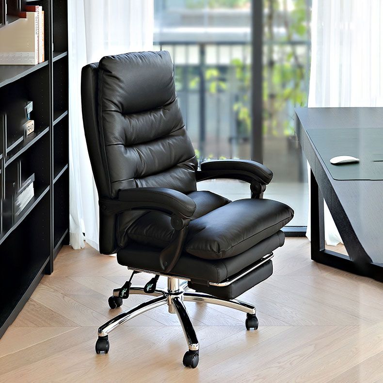 Contemporary High Back Executive Chair Lumbar Support Ergonomic Managers Chair