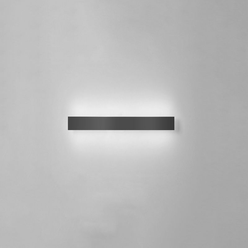 Nordic Style Iron Wall Light Strip Shape Wall Lamp with Acrylic Shade for Outdoor