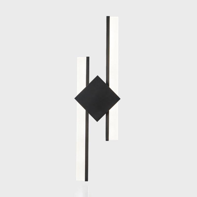 Metal Geometric Wall Light Modern 2-Light Wall Lights for Bedroom