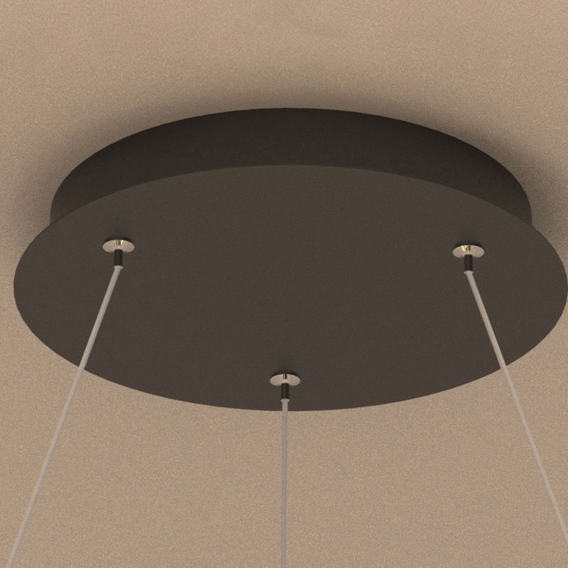 Accesorios de iluminación de techo contemporáneo de techo de techo de techo de metal de 3 niveles