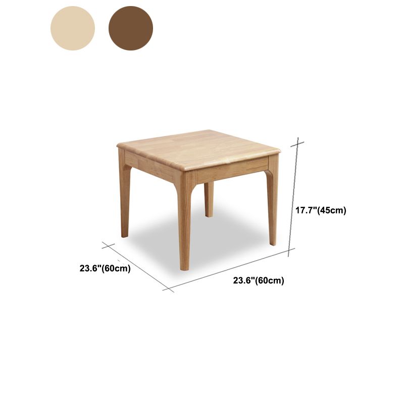 17.72" Tall Contemporary Style Coffee Cocktail Table Wooden Coffee Table