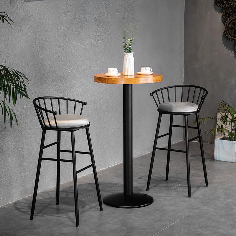 Solid Wood Bistro Set 1/2/3 Pieces Modern Style Round Bar Table Set