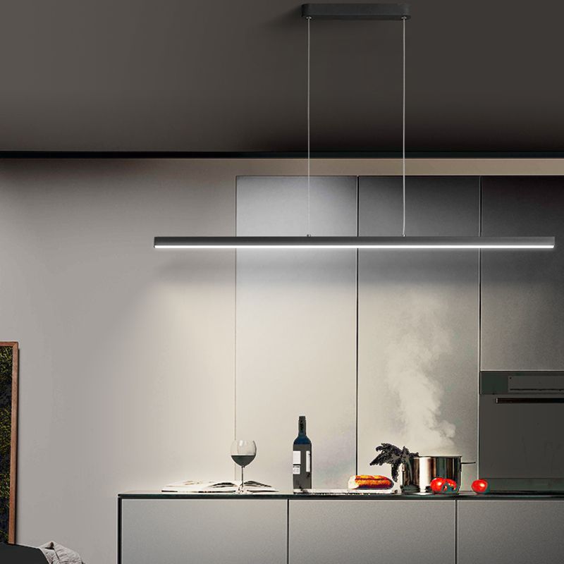 Luz de lámpara de araña de la isla moderna de 1 cabeza de restaurante accesorios de iluminación colgante