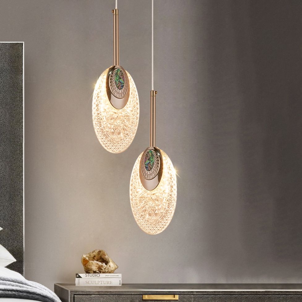 Modern Geometry Hanging Lights Metal Hanging Light Fixtures in Gold