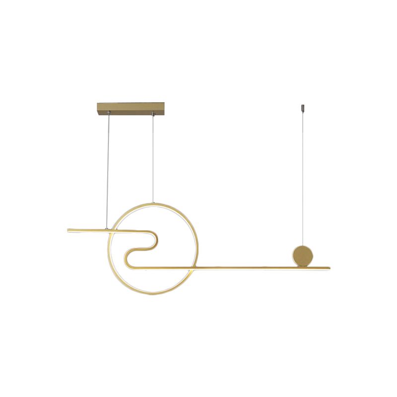 Sole e nuvola Design a pendente Minimal Acrilic Sala da pranzo LED LED LED Light in luce calda/bianca, bianco/nero/oro