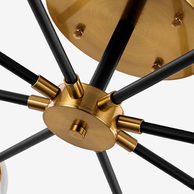 Contemporánea Sphere Flush Light Light Light Lámparas de montaje de vidrio en oro