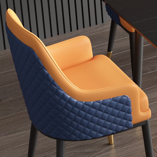 Nordic 1/2/5/7 Pieces Dining Set Sintered Stone Dining Table with Leather Chairs