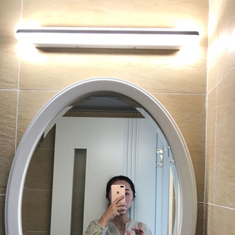 Metalen spiegel wandlampen moderne eenvoudige stye multi -heads wandbevestiging in zwart