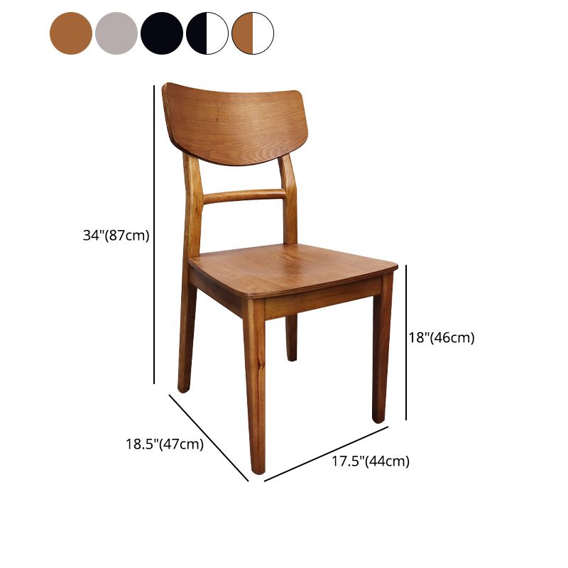 Silla de comedor industrial de madera, escalera, silla lateral trasera para cocina