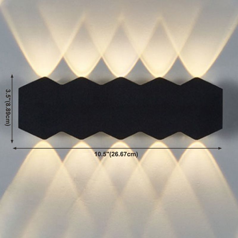 Illuminazione a parete diamanta in stile moderno lampada in metallo sconce per esterno