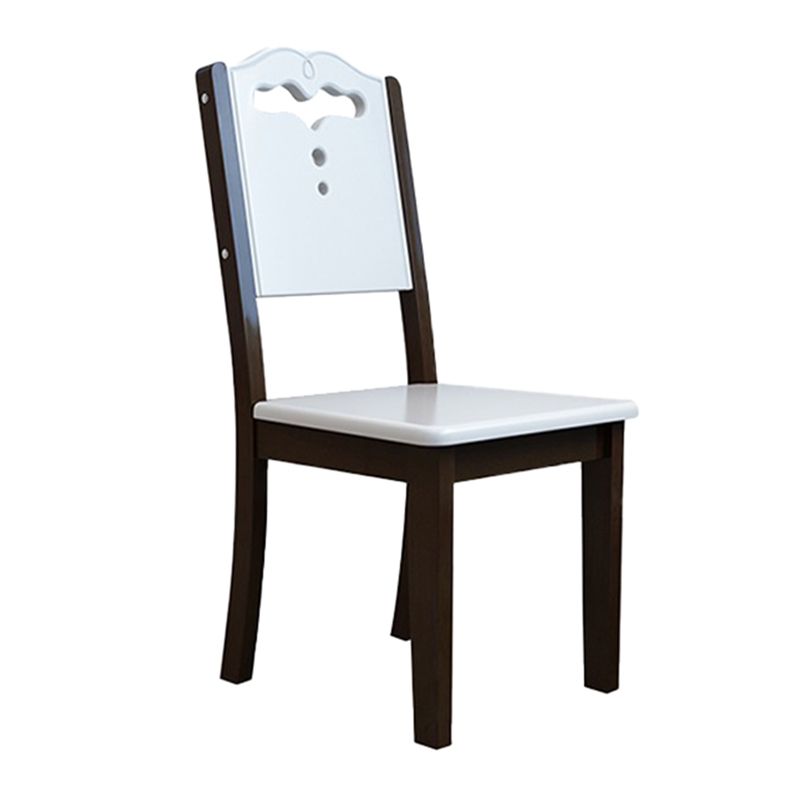 Chaise latéral de salle à manger en bois contemporain