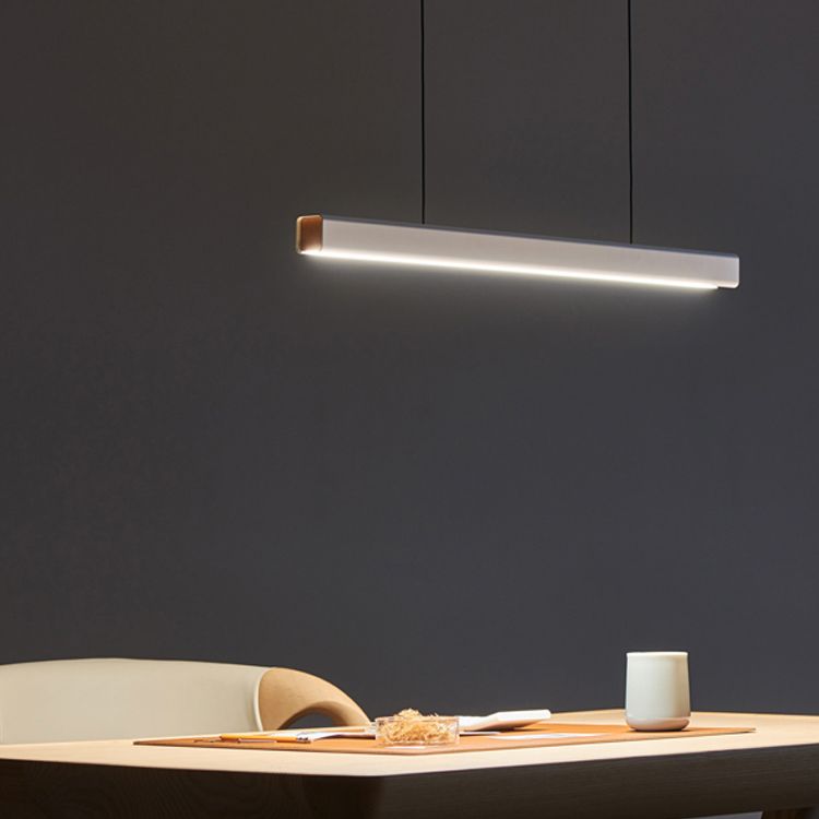 Simple Style Rectangle Island Light Fixture 1-Light Restaurant Hanging Lamp