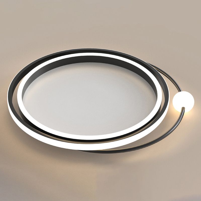 2,3-inch ultradunne cirkels LED-plafondlamp Hedendaags minimalisme Aluminium verlichtingsarmatuur voor slaapkamer