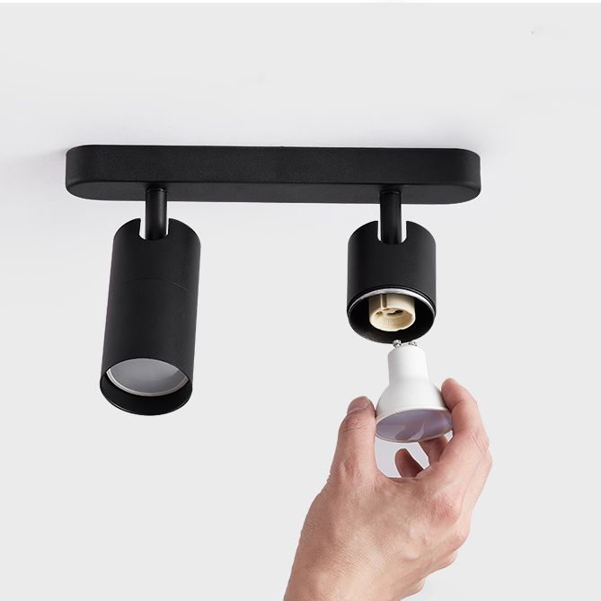 Nordic Style Ceiling Light Cylinder Shape Ceiling Lamp with Aluminum Shade for Bedroom