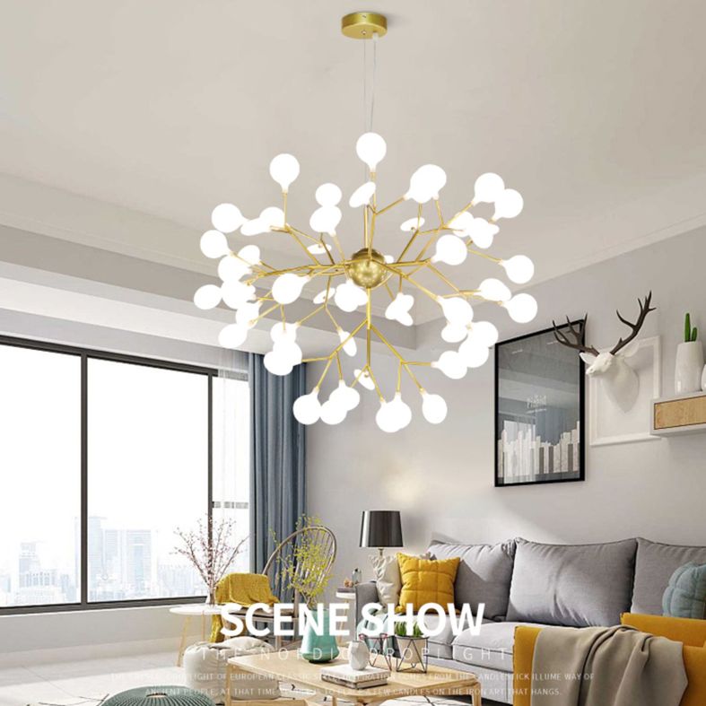 Branching Chandelier Light Fixture Modern Designer Acrylic Pendant Lighting for Restaurant