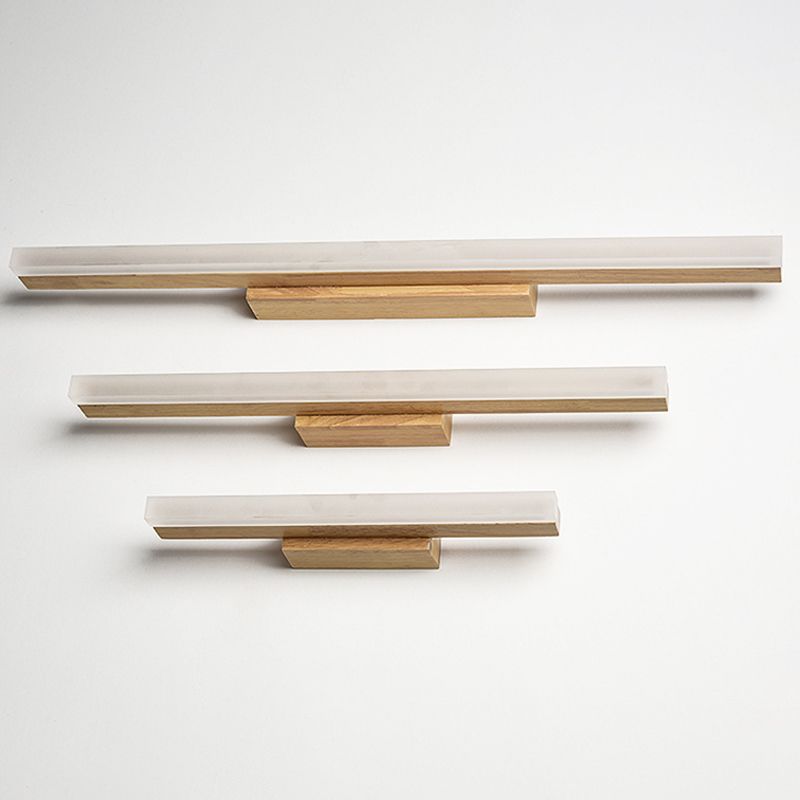 Linear Wood Led Bathroom Vanity Lights Modern Led Vanity Light Fixtures for Bathroom