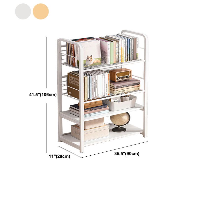 Metal Bookcase Matter Finish Contemporary Etagere Shelf Bookcase