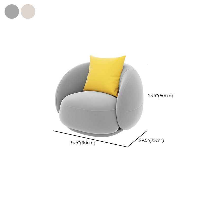 Contemporary Velvet/Wool Sofa with Tuxedo Arm and Tight Back