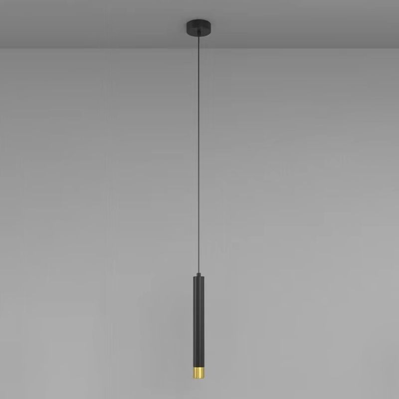 Forma in metallo a forma di cilindro Luci a sospensione Modern Style Apparecchi di illuminazione a sospensione