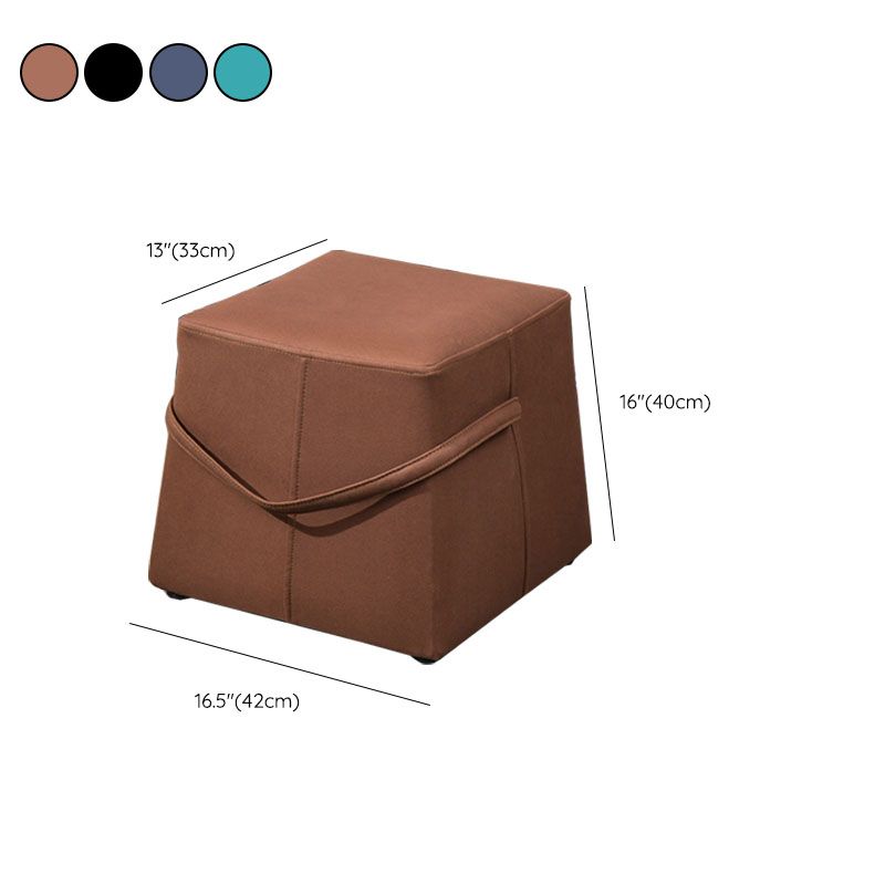 Moden Cotton Pouf Brown Scratch Resistant Pouf for Living Room