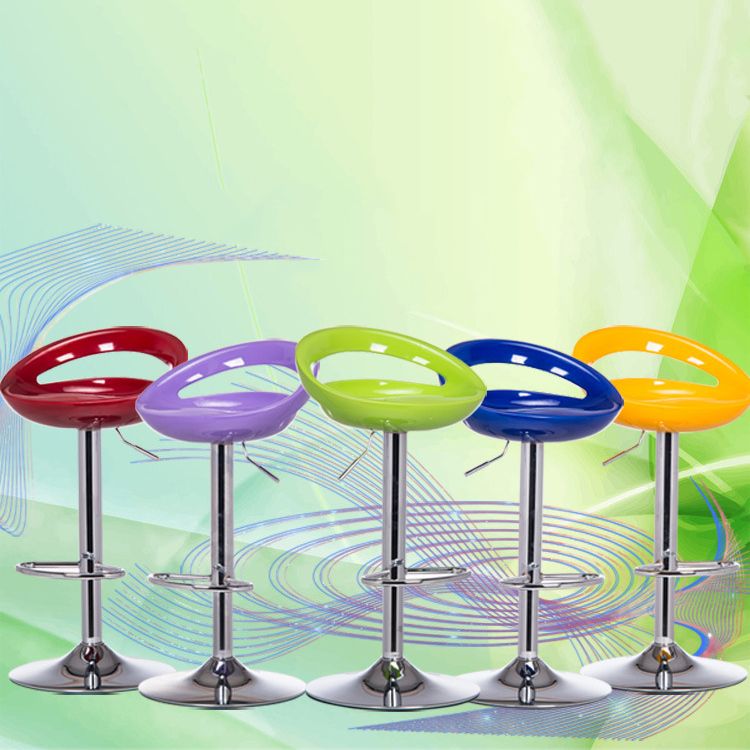 31.50" Low Back Bar and Counter Stool Contemporary Round Stool