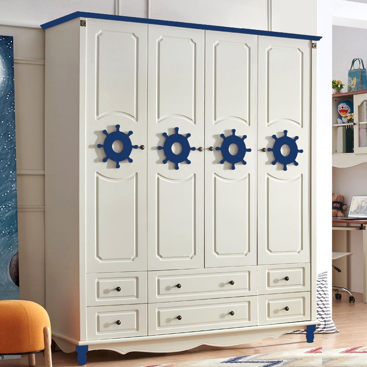 Manufactured Wood Storage Cabinet Coastal Cabinet with Drawers