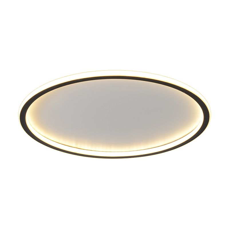 Plafonnier LED moderne et simple de forme ronde, luminaire décoratif d'intérieur, idéal pour une chambre à coucher