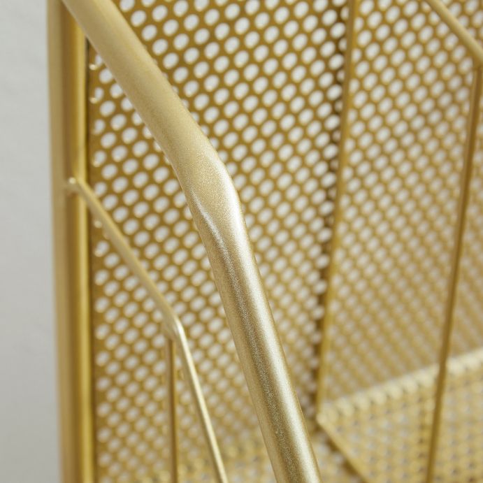 13.8"L Glam Style Bookcase Open Back Shelf Bookcase for Office and Study Room