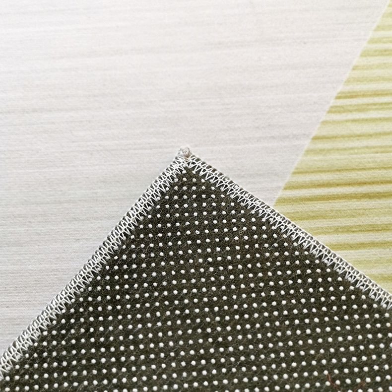 Simplicity Geometry Design Indoor Rug Soft Contemporary Polyester Carpet Rectangle Stain Resistant Carpet for Home Decor