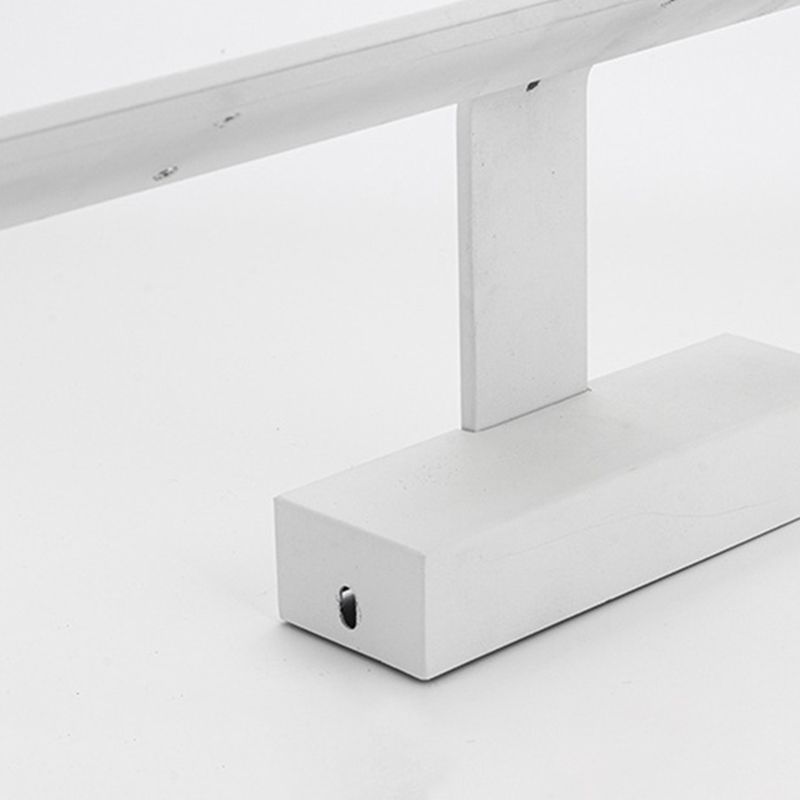 Matte Silver Single Modern Bathroom Vanity Light LED Bath Bar