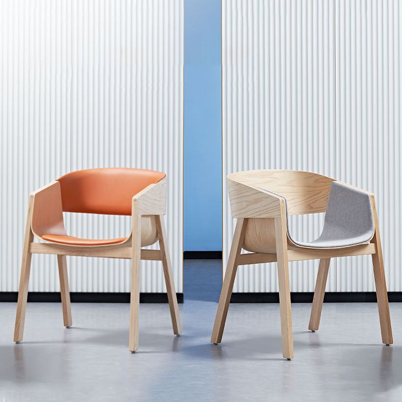 Traditional Wood Dining Arm Chairs Open Back Dining Side Chair