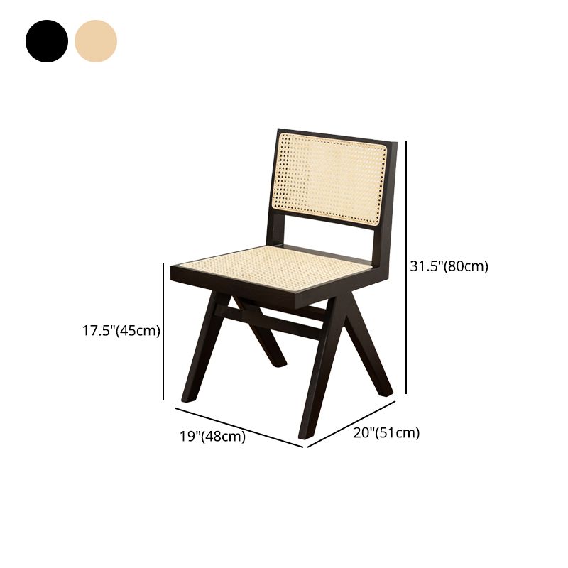 Modern Kitchen Side Dining Chairs Oak Wood Side Chairs for Home