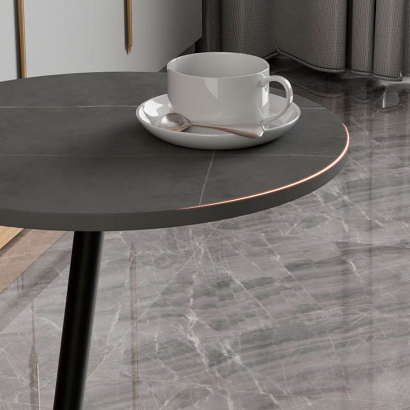 Pedestal Round End Table Minimalist Side End Table for Living Room