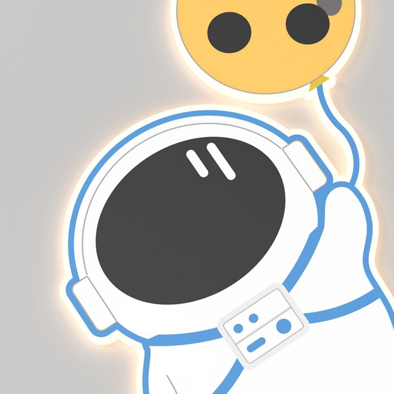 Stile per bambini a forma unica muro di metallo 1 luce da parete leggera luce