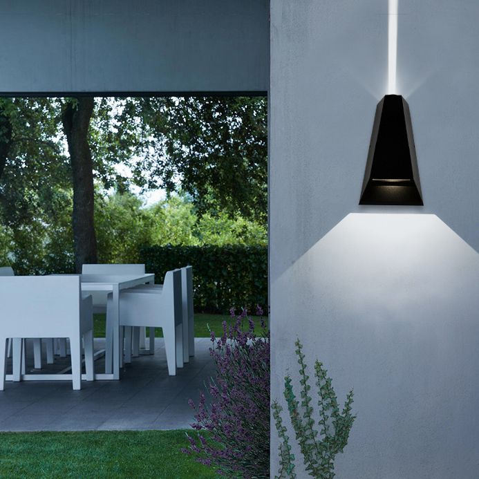 Moderno Minimalista Geométrico Geométrico ARRIBA LED MALA MEAL METAL 2 luces de luces 2 luces