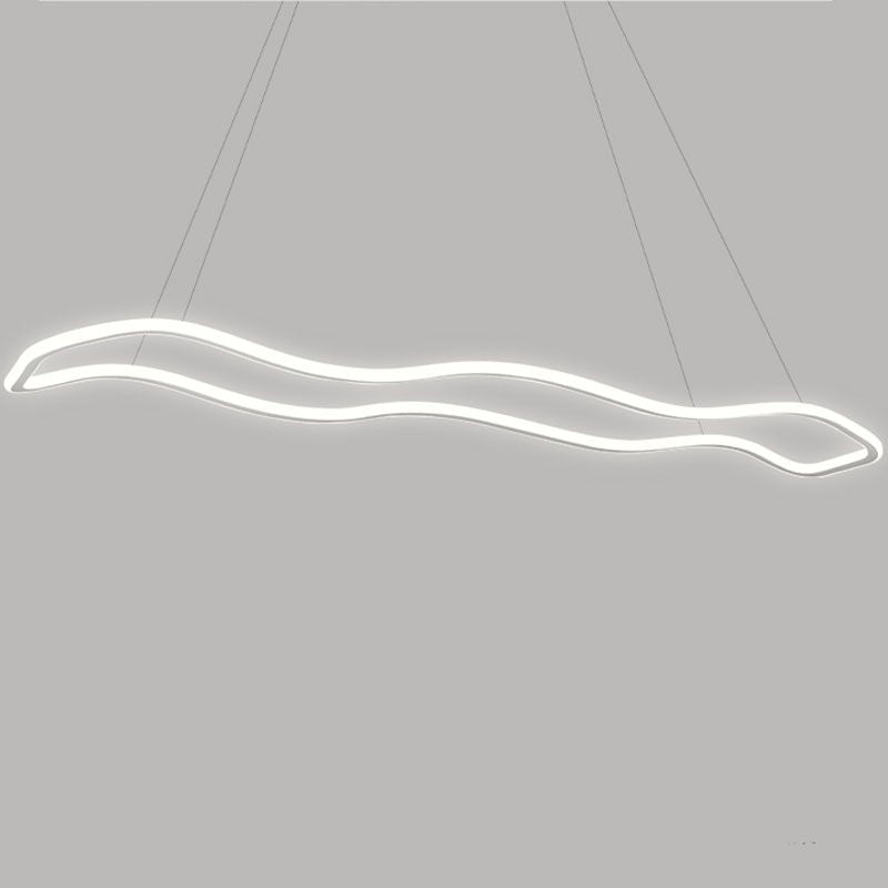 Wedelnde aufgehängte Beleuchtungsstoffe moderne Kronleuchter für Esszimmer Acryl